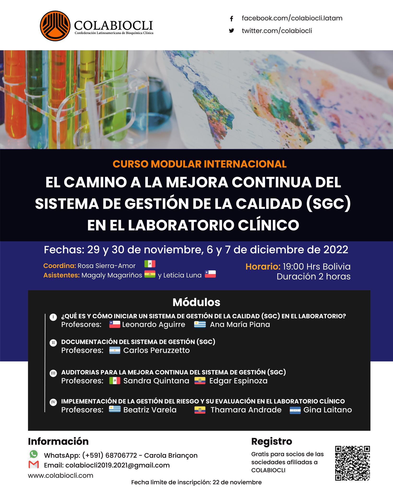 El camino a la Mejora Continua del Sistema de Gestión de la Calidad (SGC) en el Laboratorio Clínico