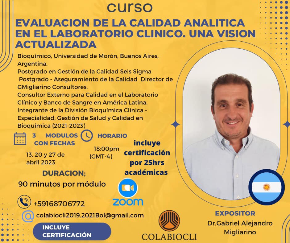 Evaluación de la Calidad Analítica en el Laboratorio Clínico. Una Visión Actualizada.