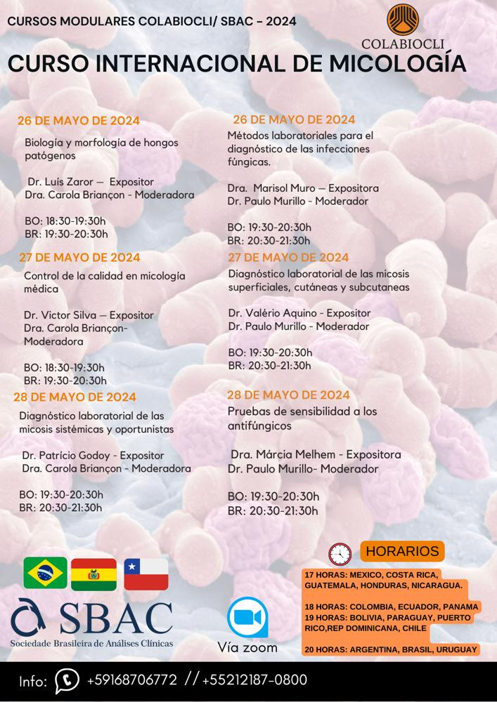 CURSO INTERNACIONAL DE MICOLOGÍA