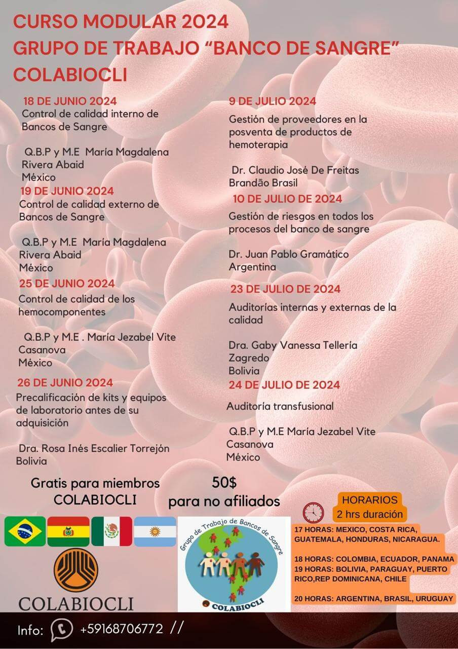 Curso Modular Banco de Sangre 2024